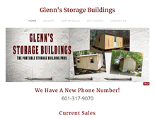 Tablet Screenshot of glennsbuildings.com